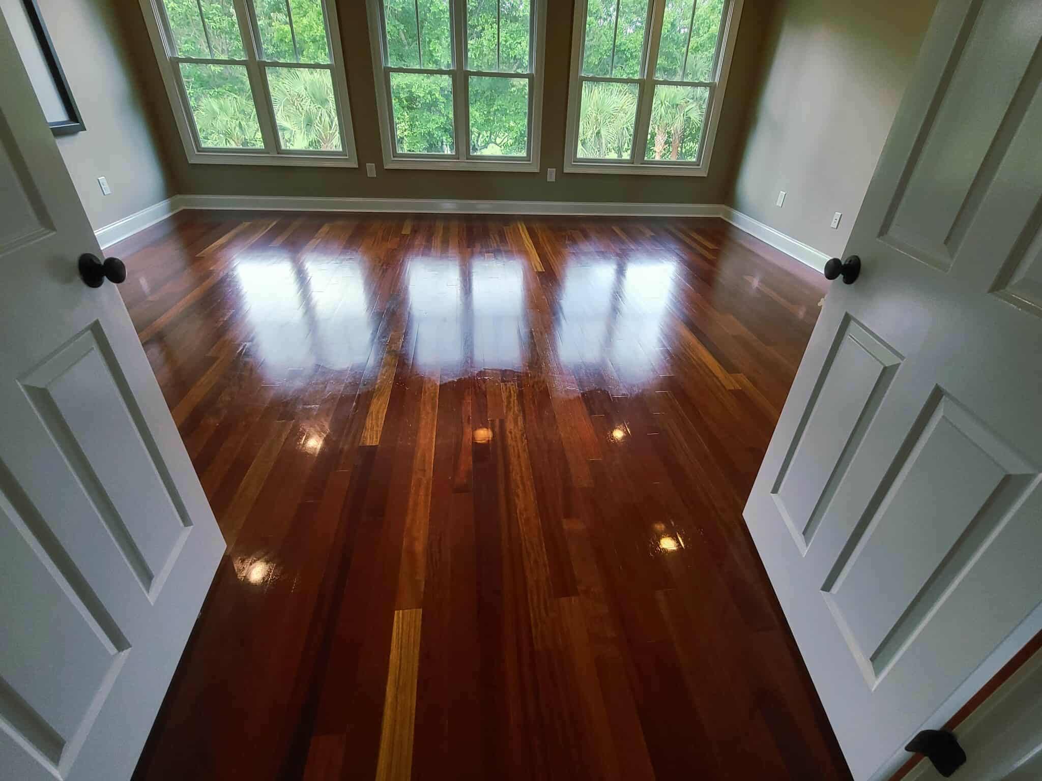 Hardwood Floor Refinishing — before